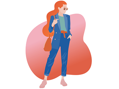 Girl .ai girl illustration vector