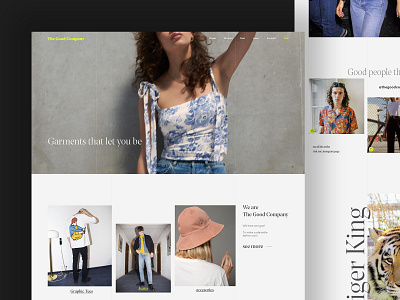 Sustainable Brand Shop Concept brand branding concept ecommerce eshop homepage shop sustainable ui user experience userinterface