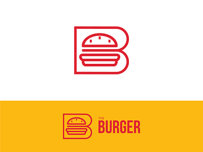 30 Days of Logos | 01 - The Burger branding burger challenge design flat graphic design illustrator logo logo design minimal vector