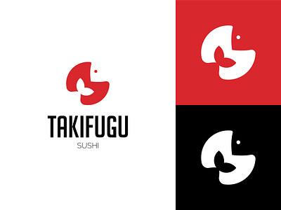 30 Days of Logos | 10 - Takifugu branding challenge design flat graphic design illustrator logo logo design minimal sushi sushi logo sushi restaurant vector