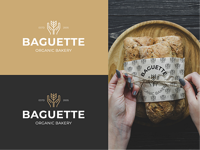 30 Days of Logos | 16 - Baguette bakery bakery logo branding bread challenge design flat graphic design illustrator logo logo design minimal organic organic bakery vector