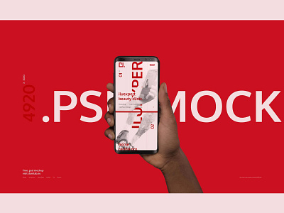 Male Hand Holding Samsung S9 Phone Psd Mockup