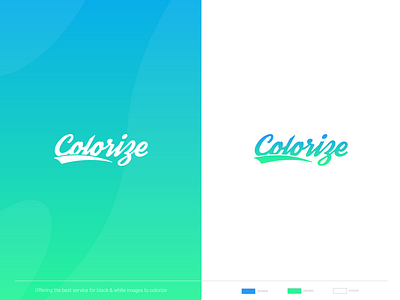 Colorize Logo 2019 clean logo colorful logo colorize design gradient gradient logo logo logo design logotype minimal simple logo typo logo typography logo