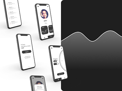 ClotheX smart clothes app UI app branding design flat illustration minimal typography ui ux vector