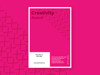 Project X creativity award art background design flat illustration minimal typography vector