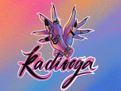 RadiVoga - Dance team calligraphy design fashion fotoshop hands illustration procreate джаз фанк танцы