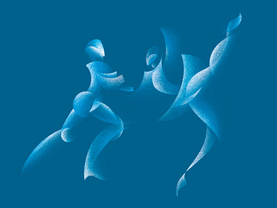 illustration for cover arabesque dancers design fotoshop gradient illustration vector