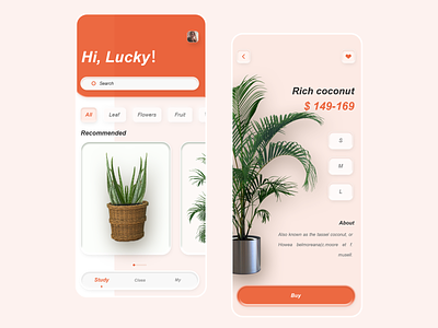 Green plant app 2020 buy design goods illustration ui ux
