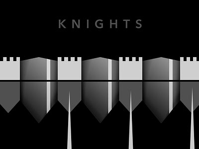 Knights Vector greyscale illustration pattern repeating vector