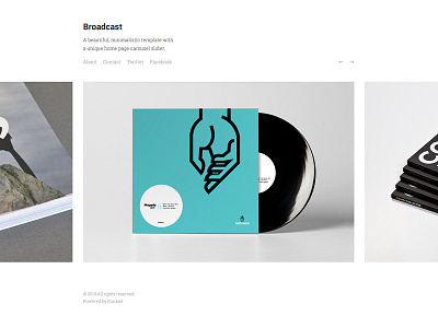 Broadcast Template portfolio roboto roboto slab template