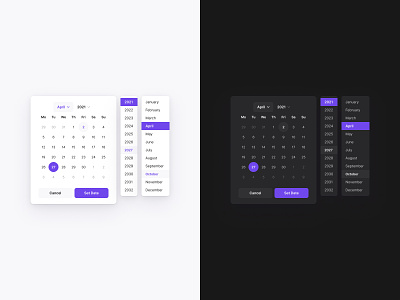 Free Figma Calendar Component