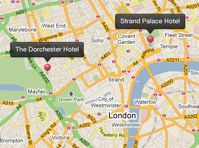 Map pins
