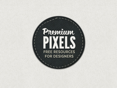 Premium Pixels (2) badge gotham league gothic stitching texture