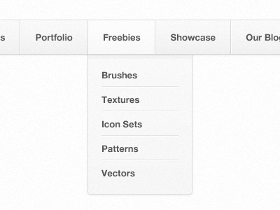 Simple, Clean Navigation clean dropdown free freebie menu navigation simple