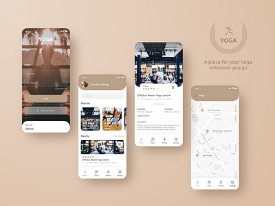 Yoga mobile ui ui ux yoga