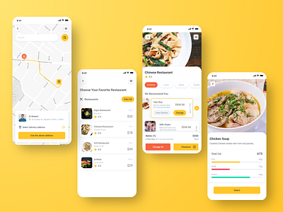 Fitfood fitness food app mobile app ui