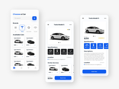 Car Rental Mobile App Design