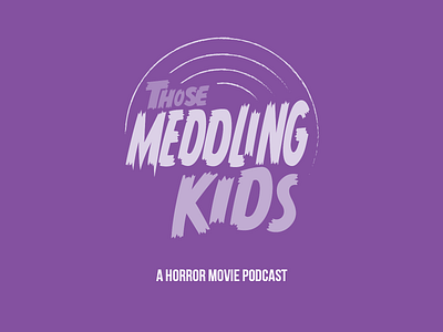 Those Meddling Kids! branding first shot illustration podcast podcast logo violet
