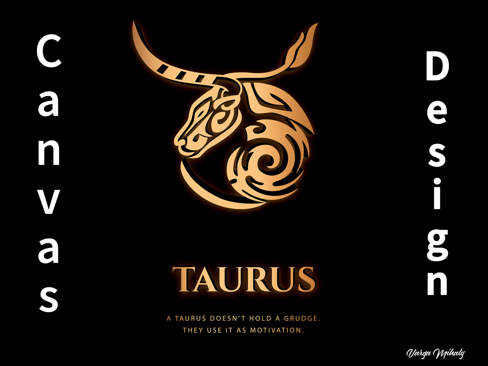 ZodiacTaurusWall Art by Mihaly Varga on Dribbble