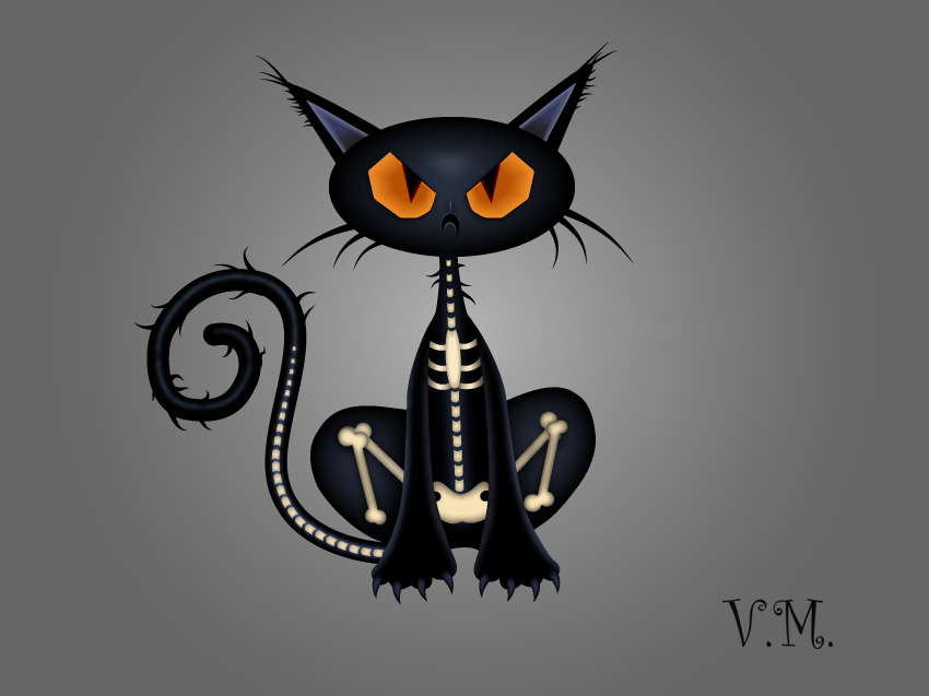 Spooky Black Cat Character By Mihaly Varga On Dribbble