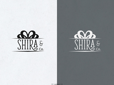 Shira Co Bow Logo adobe illustrator brand business design draw illustration logo vector