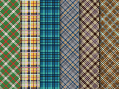 Tartan Pattern Set adobe illustrator design pattern art tartan textile vector