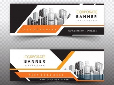 Business Banner adobe illustrator banner business card coroporate design label logo photoshop