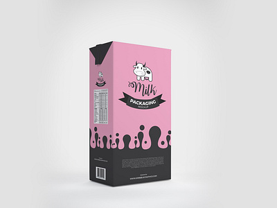 Milk Box adobe illustrator branding design illustration packaging design photoshop vector