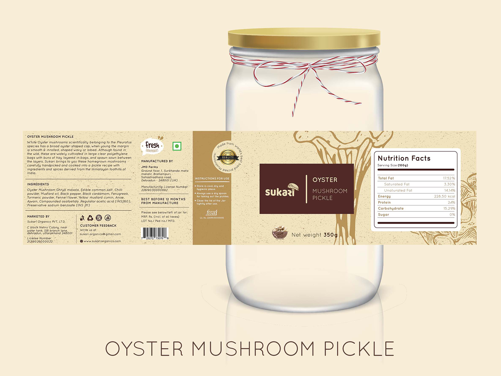 Pickle Jar Label design by Pulkit Jain on Dribbble