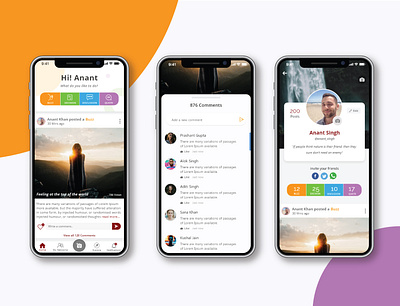 Zoruk, India's first-ever social network 99acres analysis android app anomations comment dashboard designs facebook facebook ad gradients hybridapp instagram likes navigation search social socialmedia typography ui vector