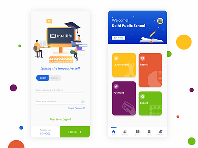 School Dashboard App 99acres analysis android android app dashboard ecommerce flatdesign hybrid illustration material schedule school school app school logo typography ui ui ux uiux ux vector