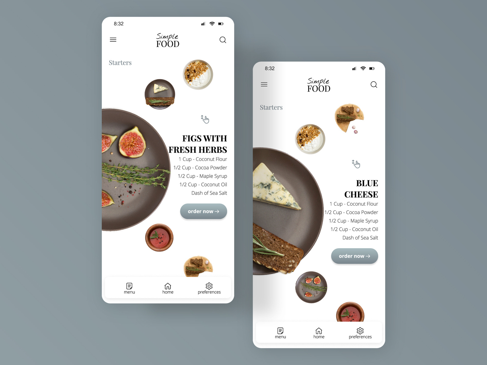 Food/Drink Menu by Yova Bogdanova on Dribbble