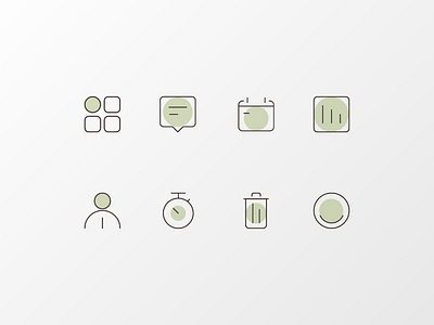 Icon Set clean dailyinspiration dailyui dailyui055 digitaldesign icon set icons icons design icons pack iconset interface vectors