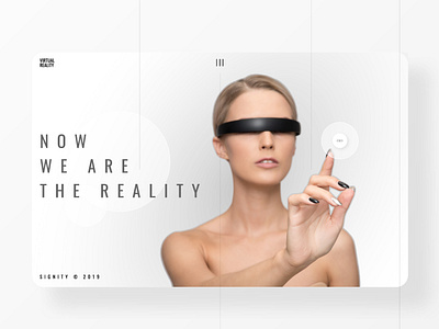 Virtual Reality 3d 4d clean dailyinspiration dailyui digitaldesign future glasses landing page technology ui virtual reality webdesign