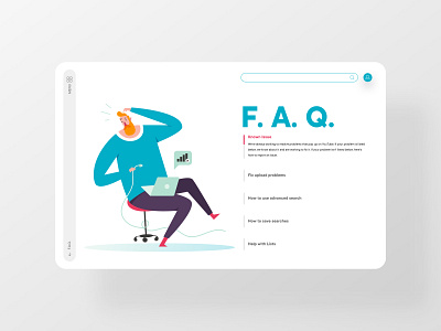 F.A.Q. answers clean dailyinspiration dailyui frequently asked questions illustration interface issues questions ui webdesign