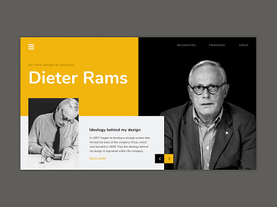 Dieter Rams - Ideology in design design minimal typography ui ux vector