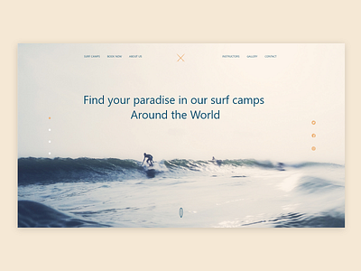 Surf School design ui uiux ux web webdeisgn