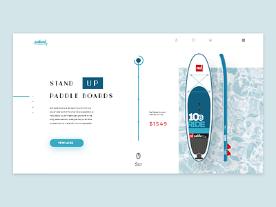 Red Paddle shop board ecommerce sup surf uiux web webdesign