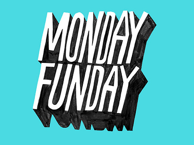 Biff x Monday Funday biff commercial design digital graphic design illustration lettering print typography word art wordart