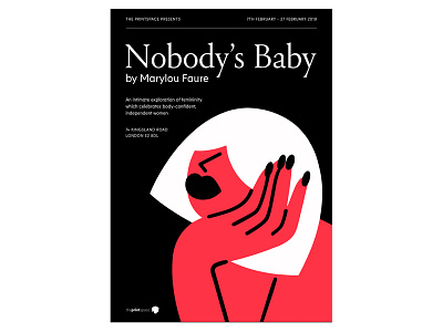 Marylou Faure 'Nobody's Baby' 2d art exhibit characterdesign colour design digital exhibition graphic design illustration illustrator jelly london