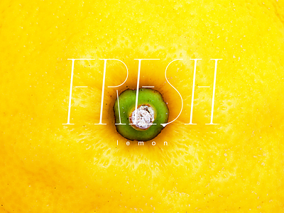 FRESH lemon typography