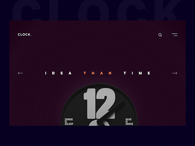 Clock banner design