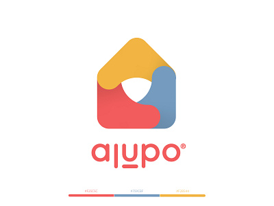 Alupo Logo branding color design illustration logo typography