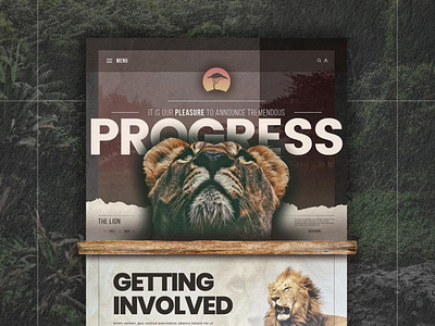 Home Page Concept: Animal Conservation Organization