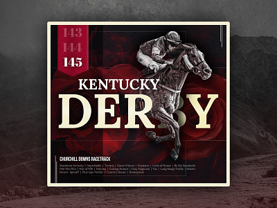 Digital Graphic Concept: Kentucky Derby (2019) animals design digital graphics graphic design horse racing kentucky kentucky derby social media