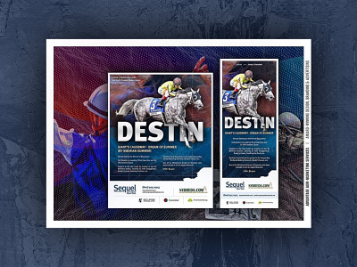 Print Ad Series: Horse Farm/Horse Racing banner design digital graphic graphic design horse horse racing magazine newsletter print social media graphic socialmedia