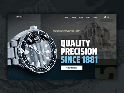 seiko banner bigcommerce design desktop digital graphic graphic design home page landing page web design website