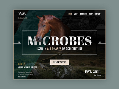 Website Layout: Agricultural Research Company