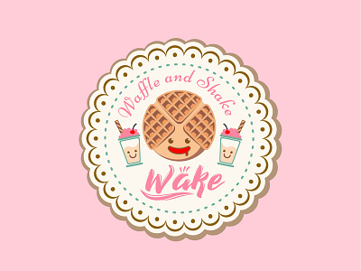 Waffle Logo.. yummy.. :D art graphicdesign illustration illustrator logo logodesigner