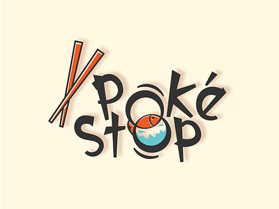 Poke logo art design fish graphicdesign icon illustration illustrator logo logodesigner modern simplelogo vector